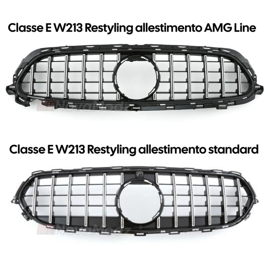 Griglia Panamericana Cromata Classe E W213 Restyling 2019-2023