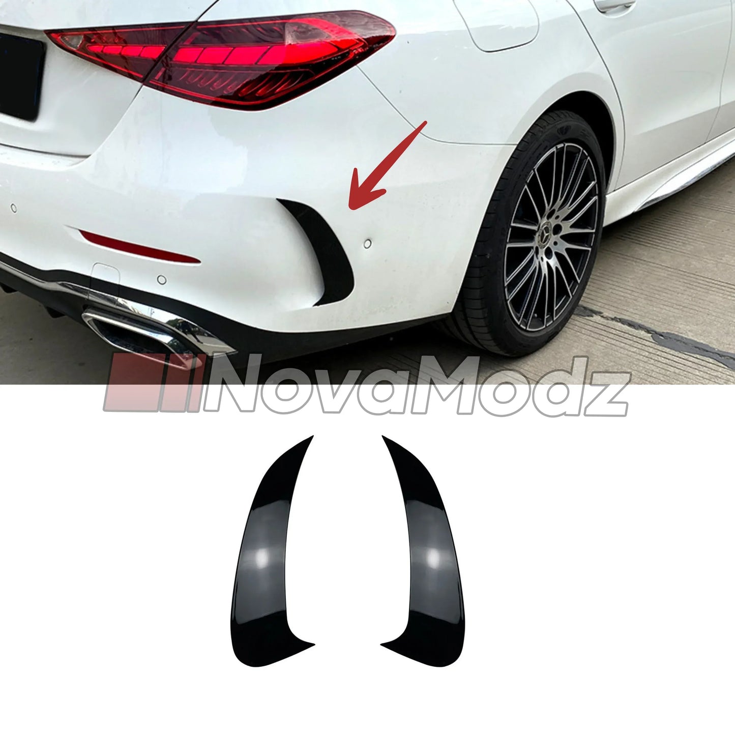 Flap Laterali per Mercedes-Benz Classe C W206 2021 in poi | NovaModz