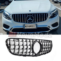 Griglia Panamericana Cromata per Mercedes-Benz GLC W253 2015-2019 | NovaModz