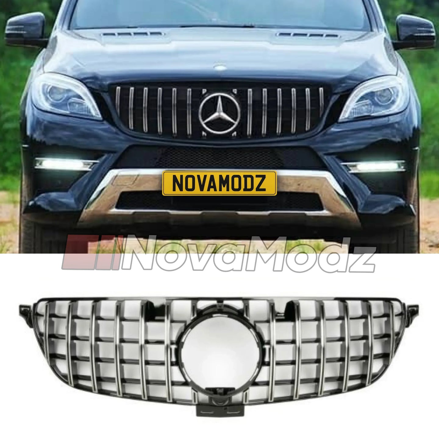Griglia Panamericana Cromata per Mercedes-Benz GLE W166 2015-2019 | NovaModz