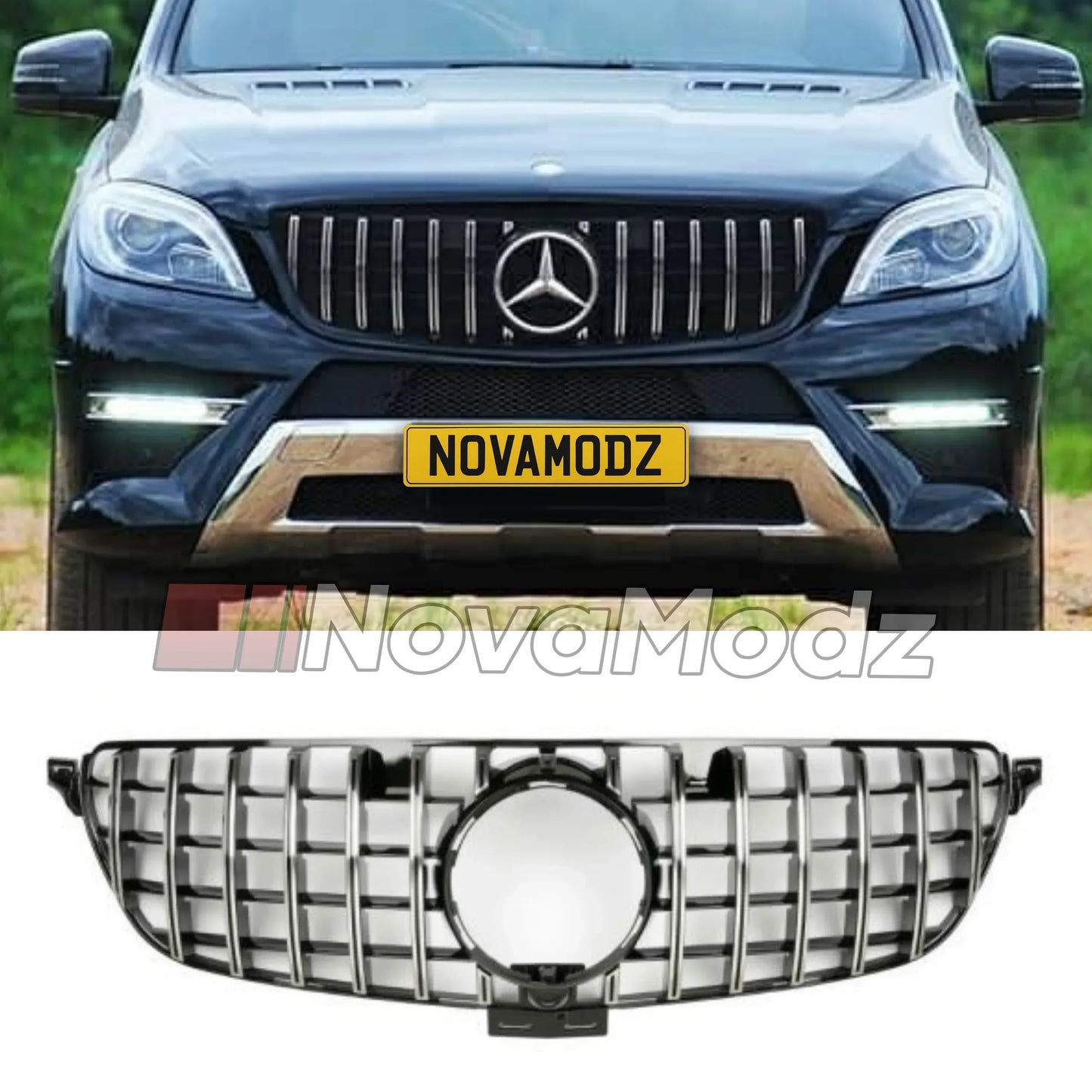 Griglia Panamericana Cromata per Mercedes-Benz GLE W166 2015-2019 | NovaModz