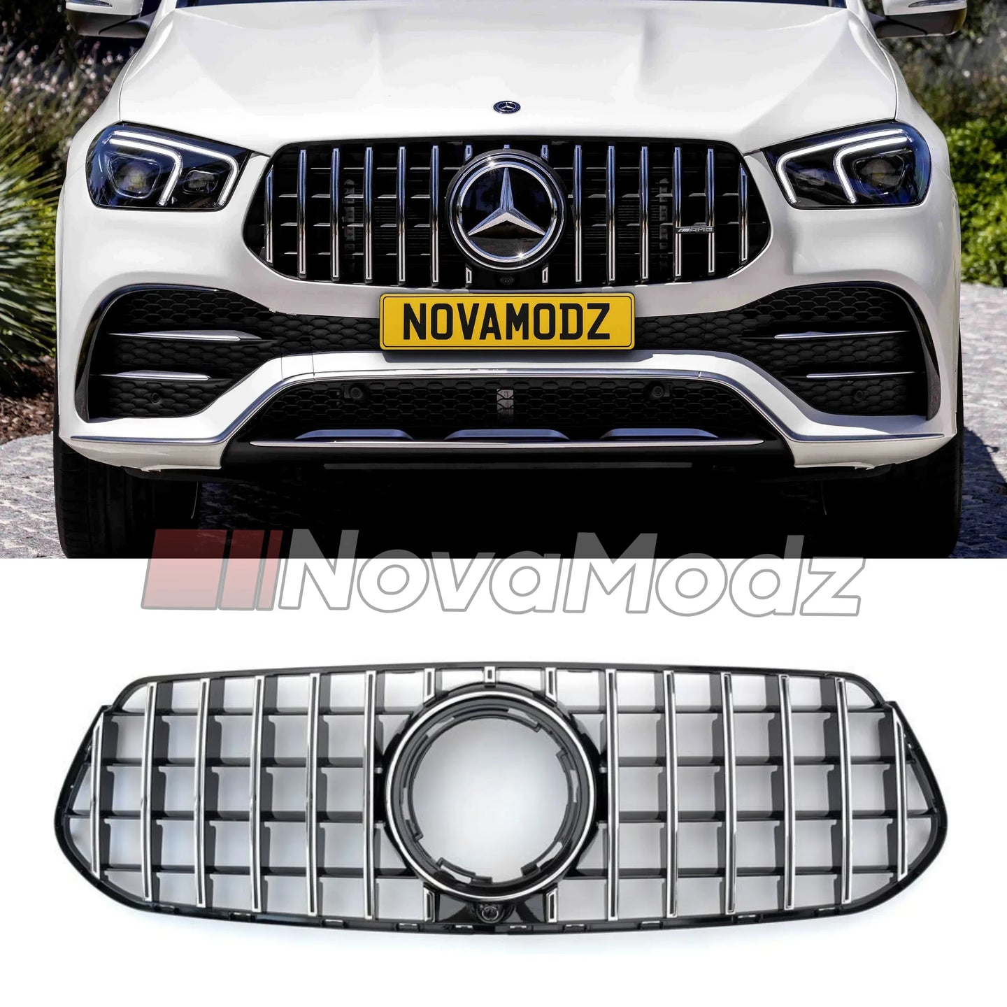 Griglia Panamericana Cromata per Mercedes-Benz GLE W167 2019 in poi | NovaModz