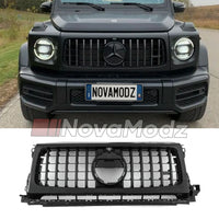 Griglia Panamericana Nero Lucido per Mercedes-Benz Classe G W463 2018 in poi | NovaModz