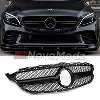 Griglia Stile Amg Nero Lucido per Mercedes-Benz Classe C W205 2014-2021 | NovaModz