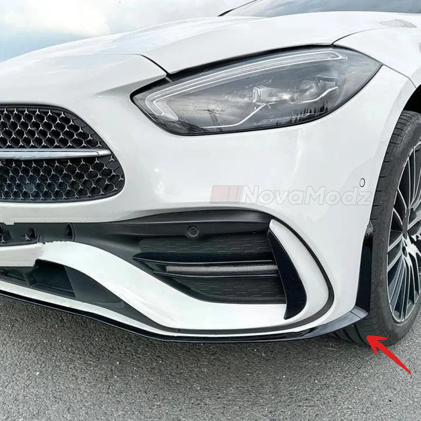Installazione lama anteriore Mercedes Classe C W206 - Kit montaggio incluso | NovaModz