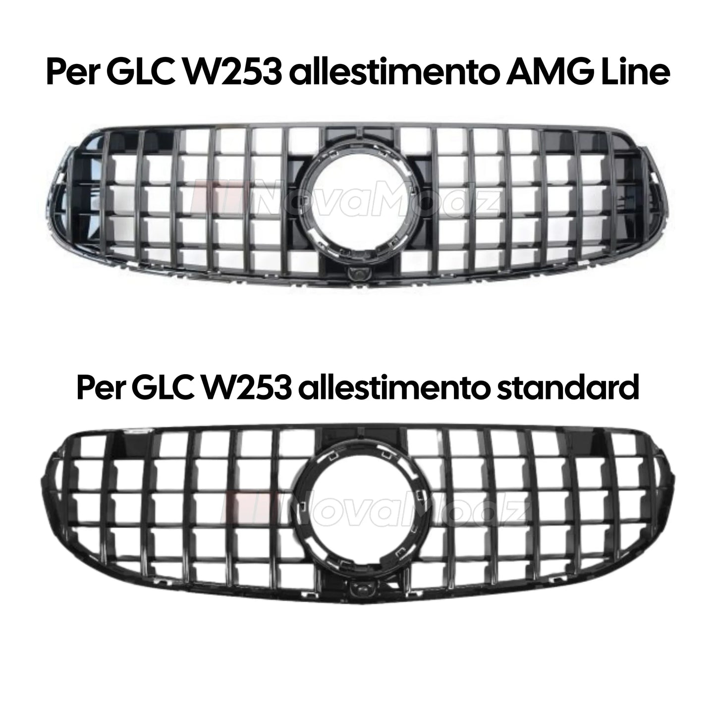 Installazione griglia panamericana Mercedes GLC W253 - Kit montaggio incluso | NovaModz
