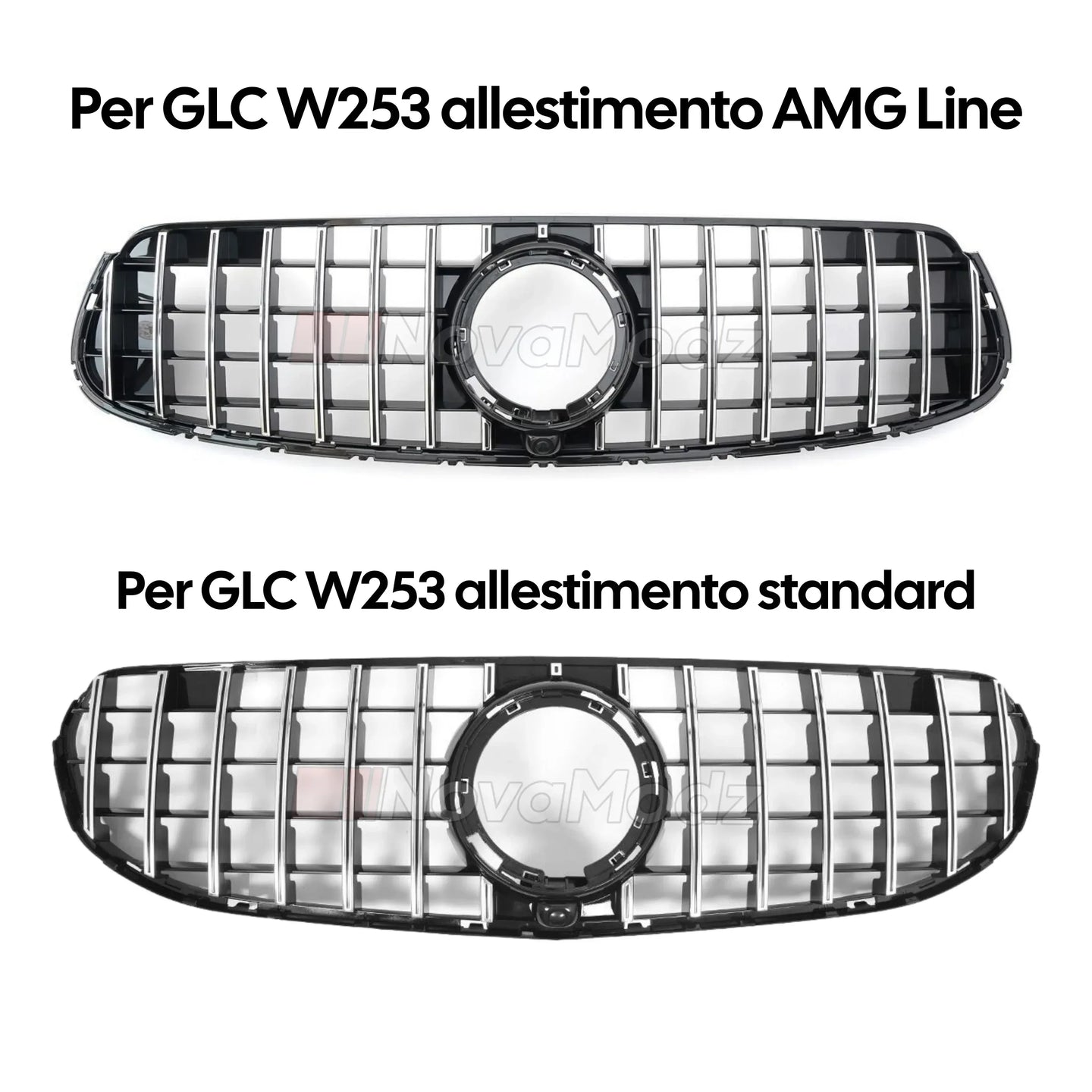 Installazione griglia panamericana Mercedes GLC W253 - Kit montaggio incluso | NovaModz