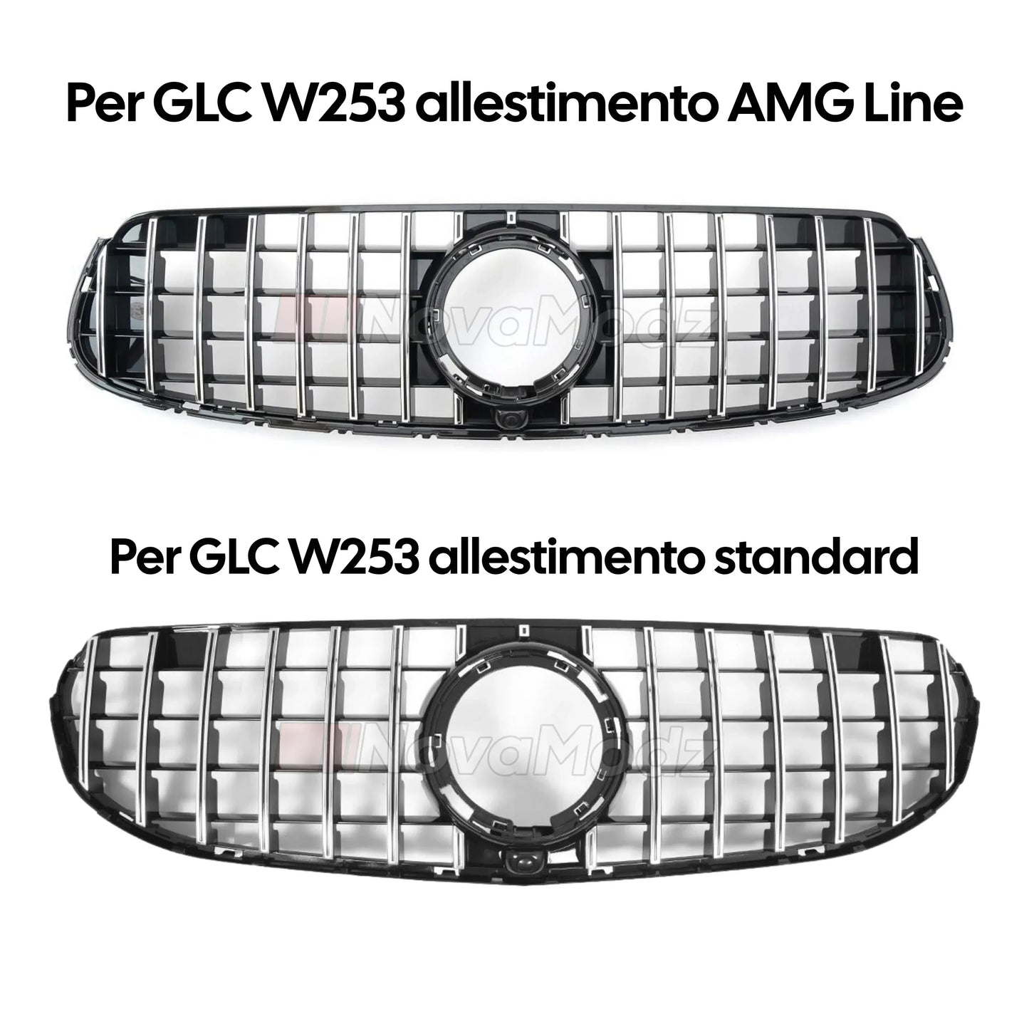 Installazione griglia panamericana Mercedes GLC W253 - Kit montaggio incluso | NovaModz