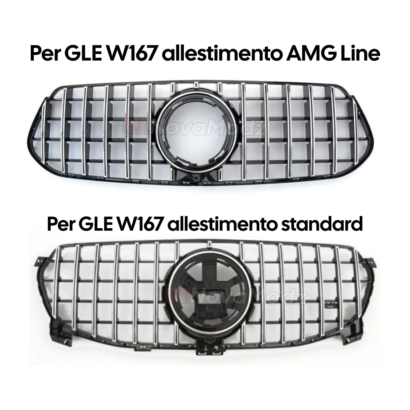 Installazione griglia panamericana Mercedes GLE W167 - Kit montaggio incluso | NovaModz