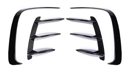 Vista laterale del set flaps posteriori per Mercedes Classe A W176 – profilo aerodinamico