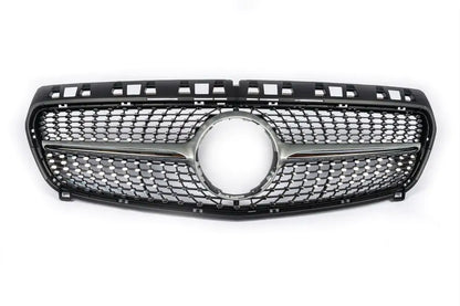 Griglia Matrix Diamond argento per Mercedes Classe A W176 2012–2015 – vista frontale