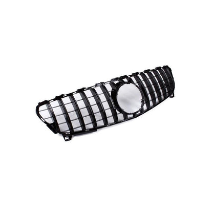 Vista laterale della griglia Panamericana nera per Mercedes Classe A W176