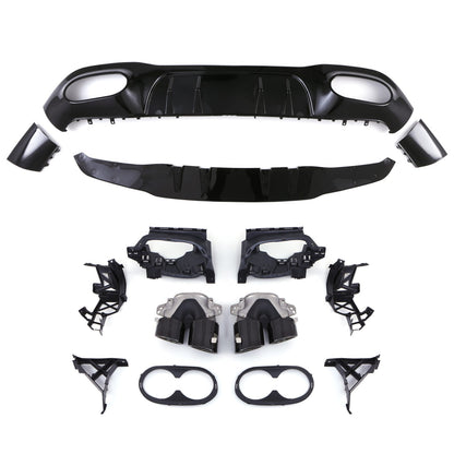 Kit diffusore posteriore AMG style con terminali compatibile Mercedes Classe A W177