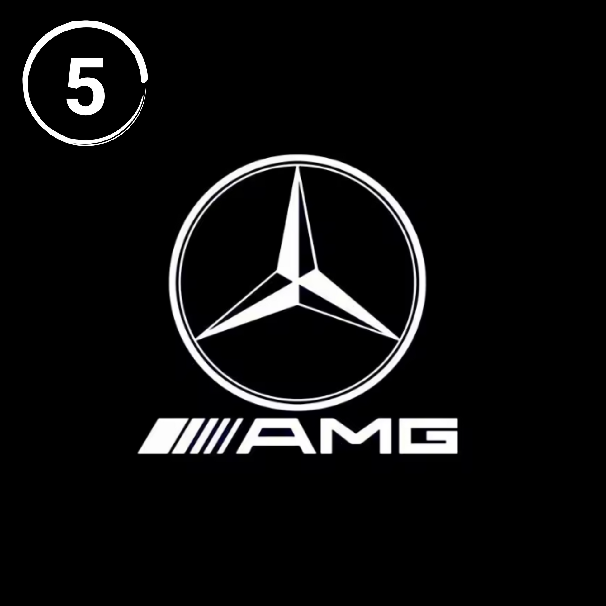 proiettore-sottoporta-mercedes-logo-mercedes-amg